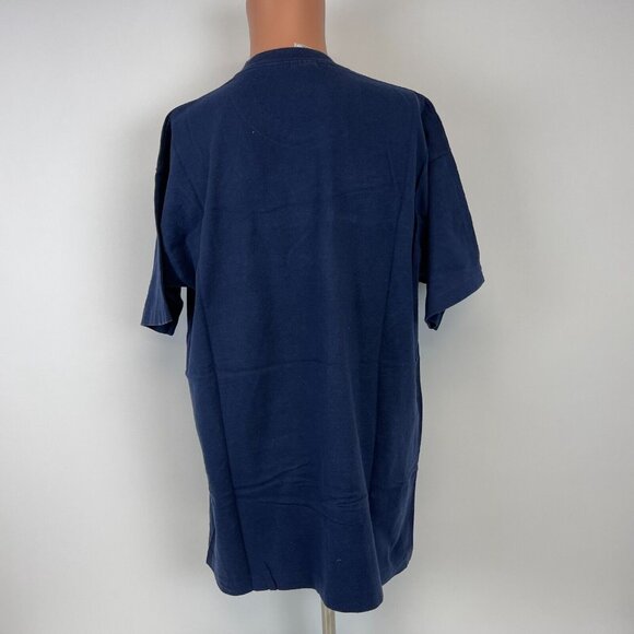 Vintage 90s Cape Cod Massachusetts T Shirt Mens Size XL Blue Tall Ships - Picture 4 of 5